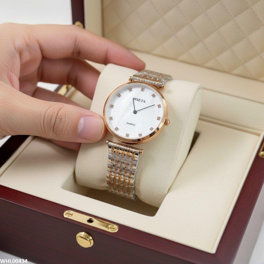 WHL00434 IWA Round Bezel Dial Crystal Women's Watch - WHL