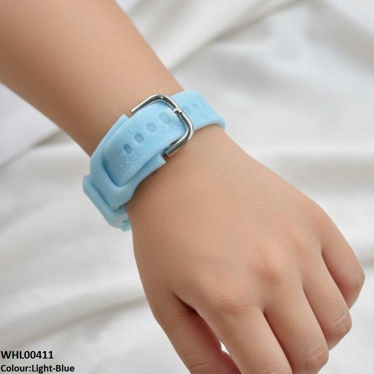 WHL00411 IWA Round Flower Dial Rubber Strap Women's Watch - WHL