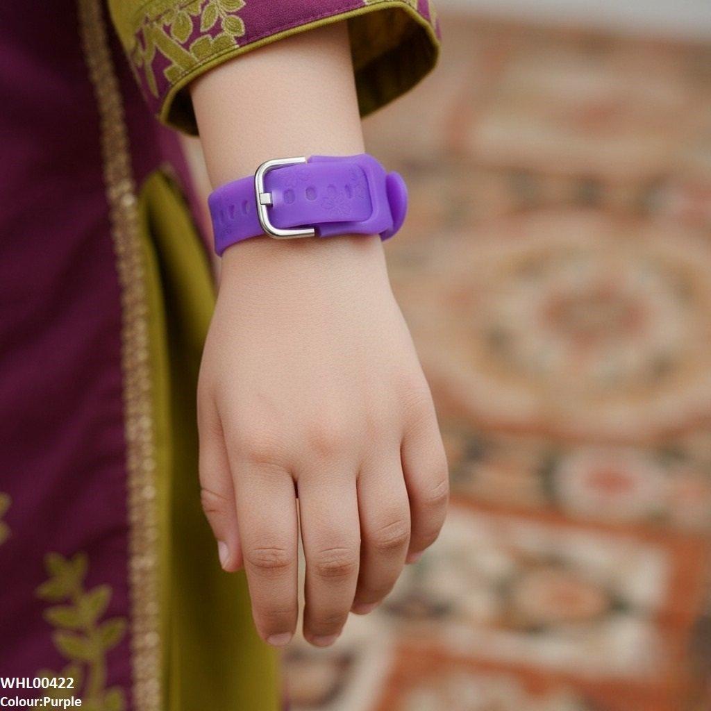 WHL00422 IWA Round Flower Rubber Strap Women's Watch - WHL