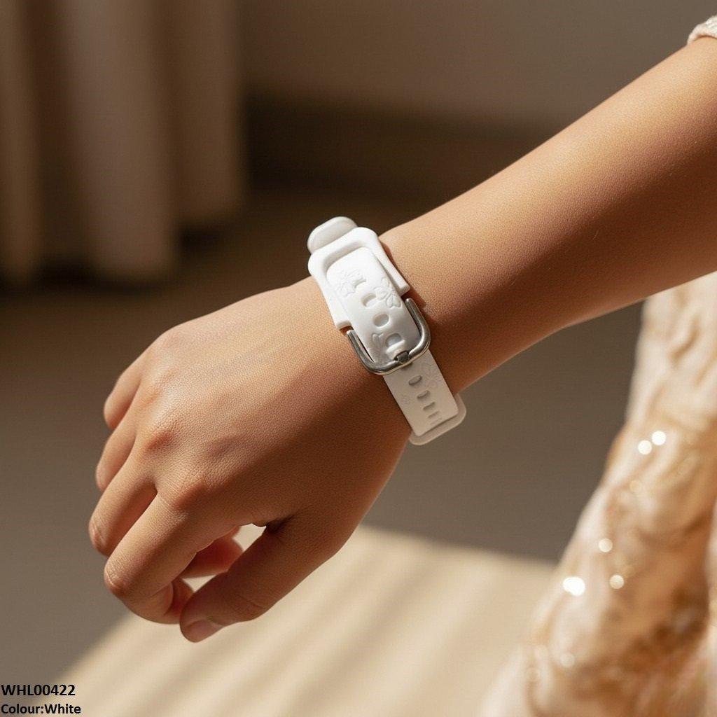 WHL00422 IWA Round Flower Rubber Strap Women's Watch - WHL