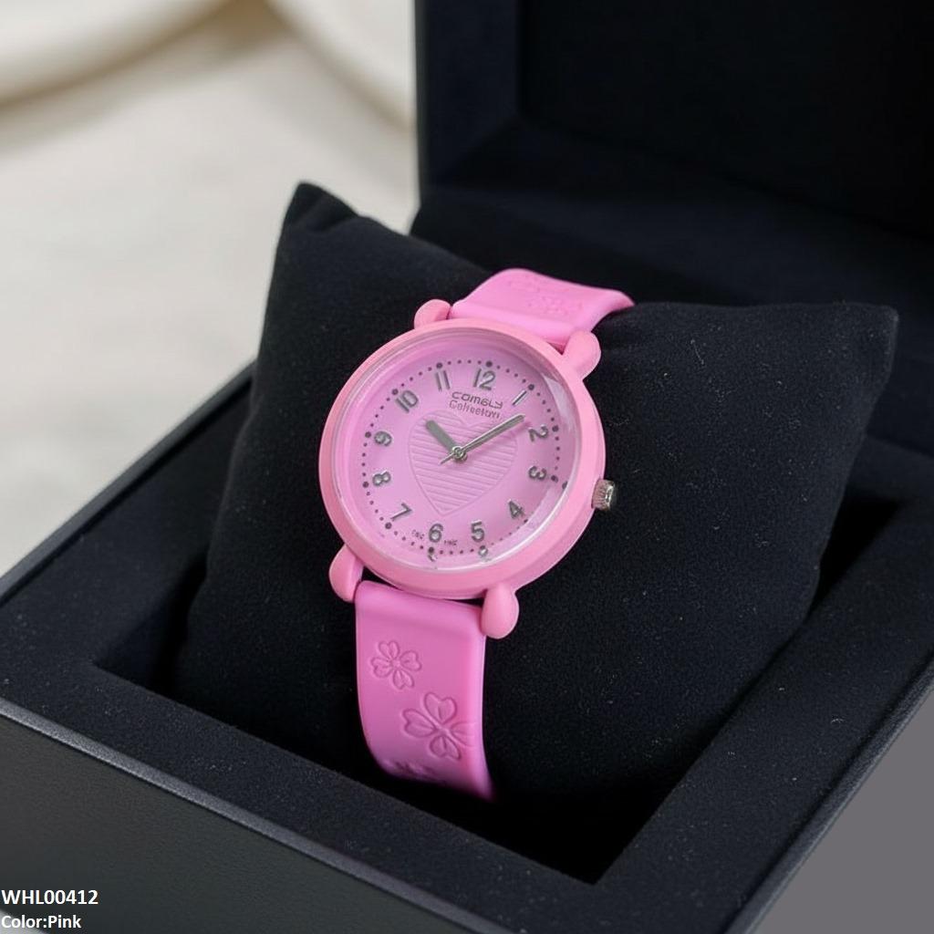 WHL00412 IWA Heart Dial Rubber Strap Women's Watch - WHL