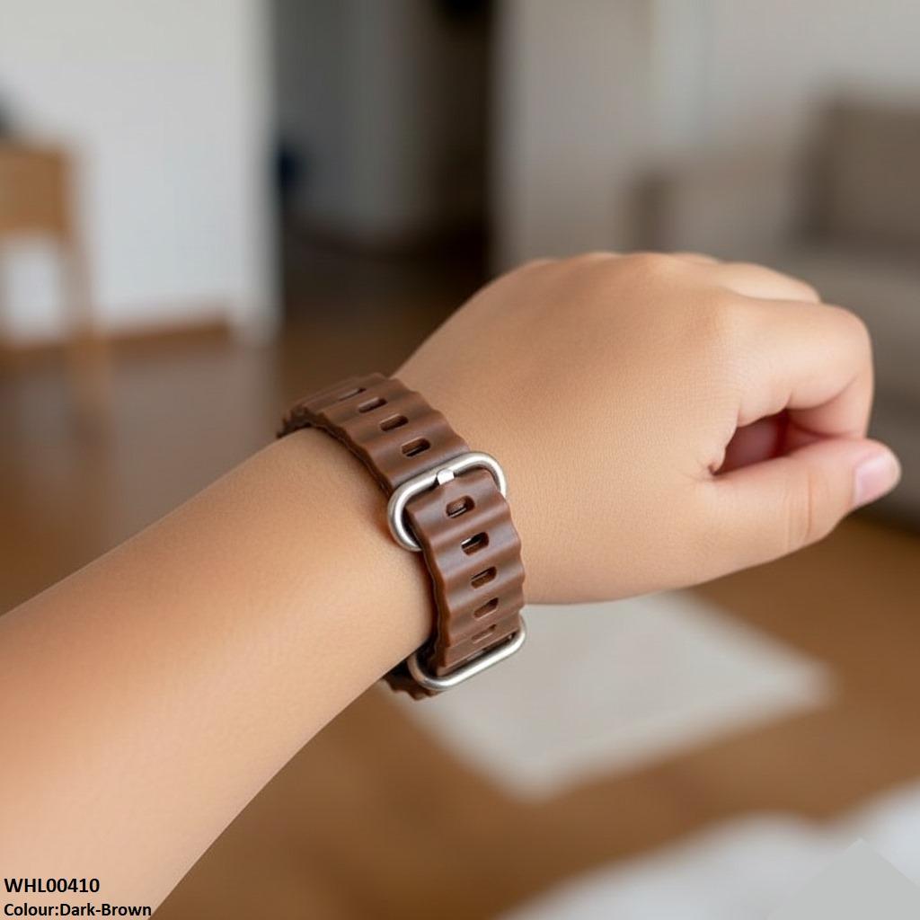 WHL00410 IWA Square Mini Box Dial Rubber Strap Women's Watch - WHL