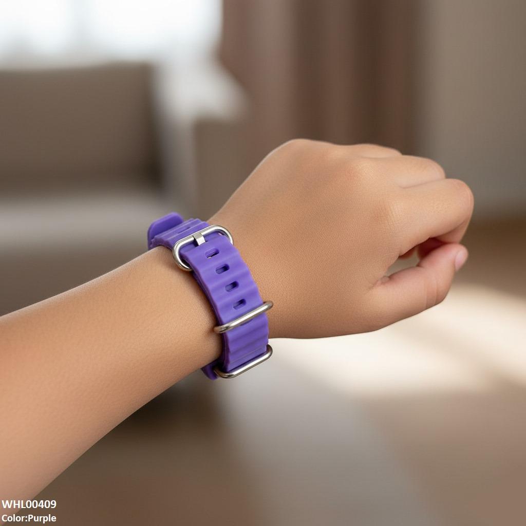 WHL00409 IWA Mini Square Dial Rubber Strap Women's Watch - WHL