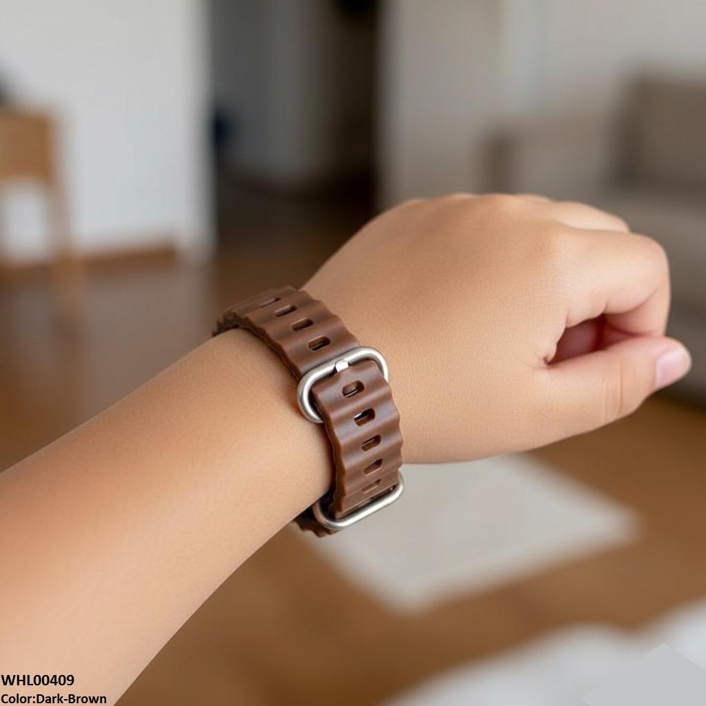 WHL00409 IWA Mini Square Dial Rubber Strap Women's Watch - WHL