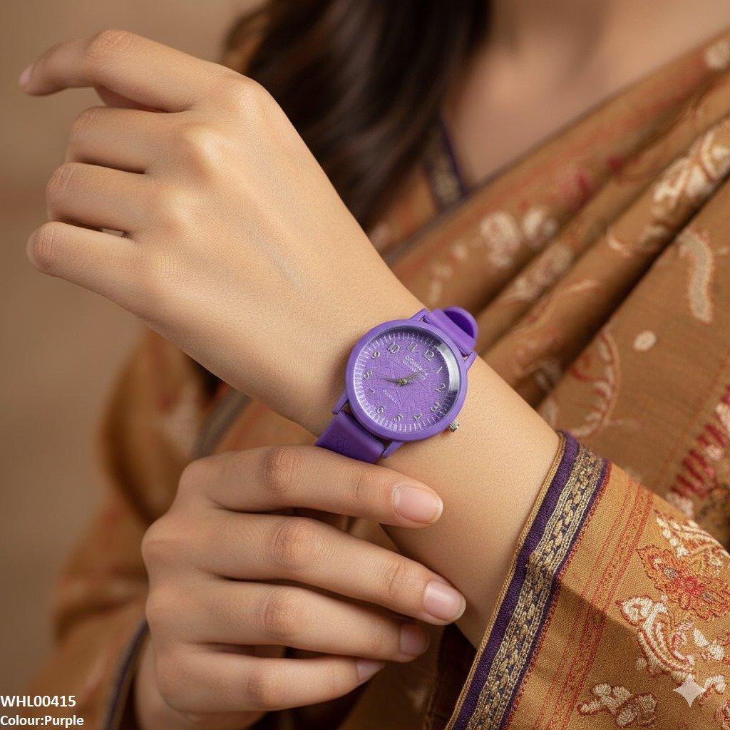 WHL00415 IWA Star Dial Rubber Strap Women's Watch - WHL