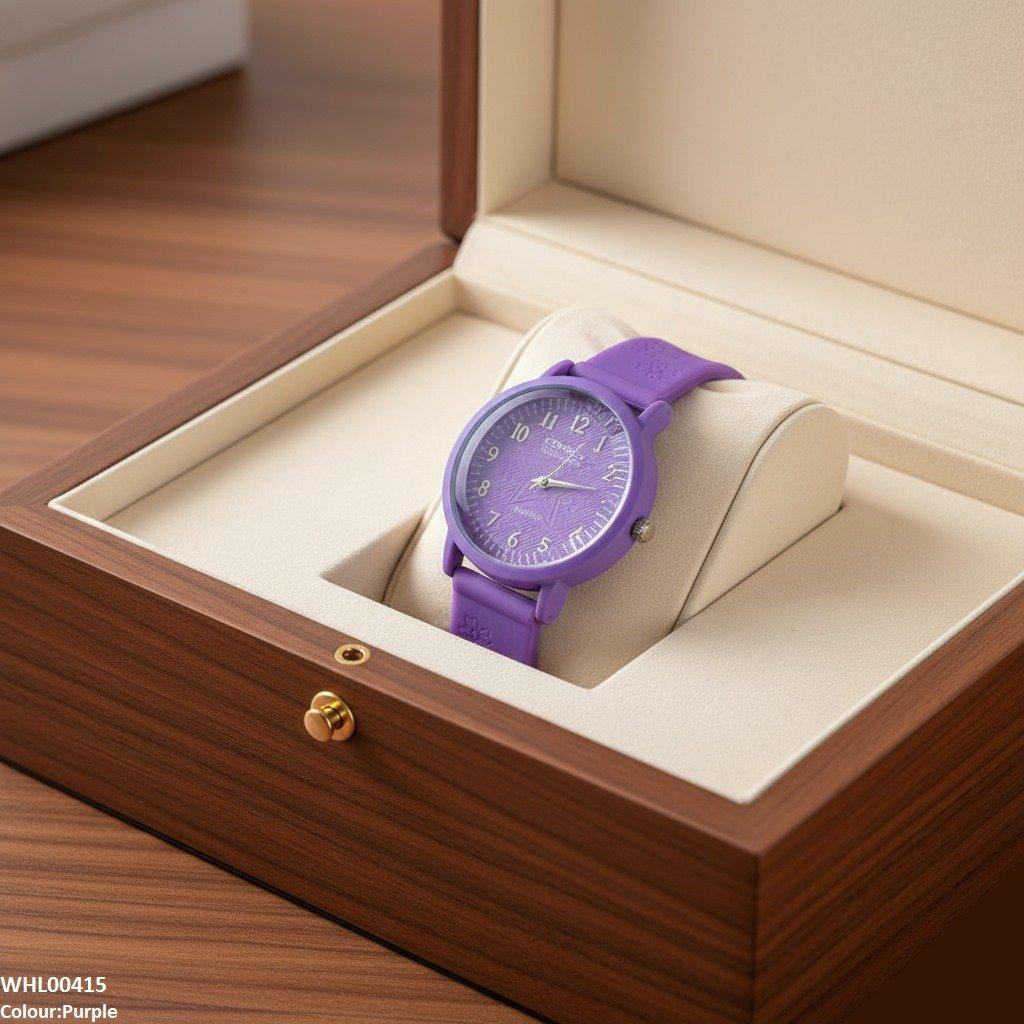 WHL00415 IWA Star Dial Rubber Strap Women's Watch - WHL