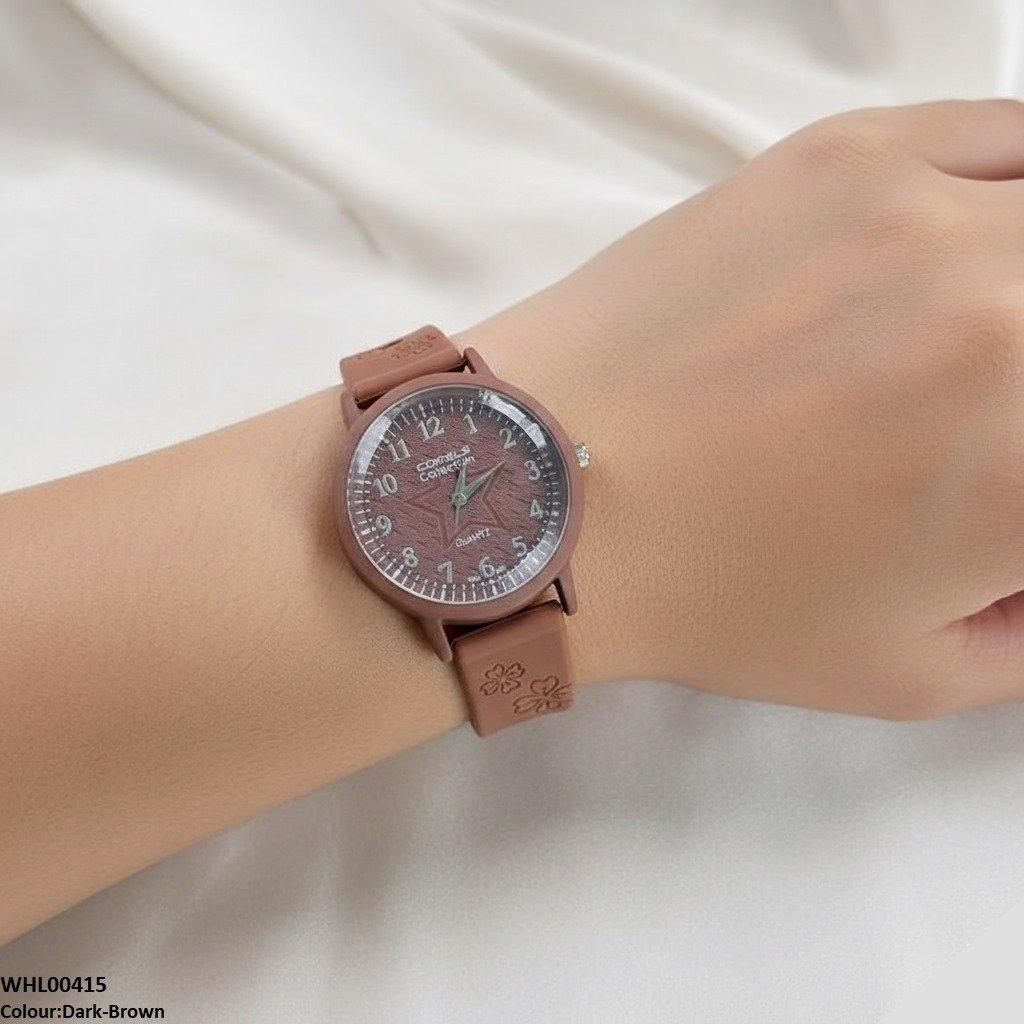 WHL00415 IWA Star Dial Rubber Strap Women's Watch - WHL