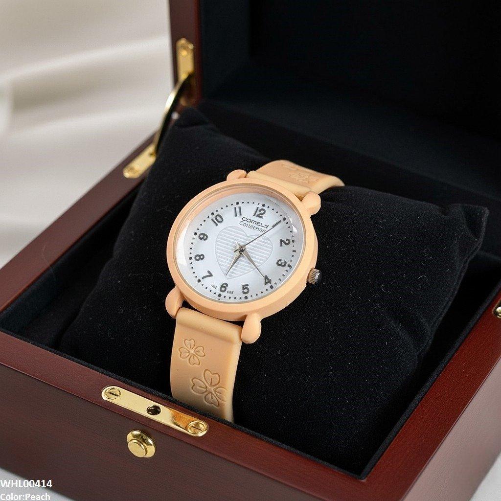 WHL00414 IWA Heart  Rubber Strap Women's Watch - WHL