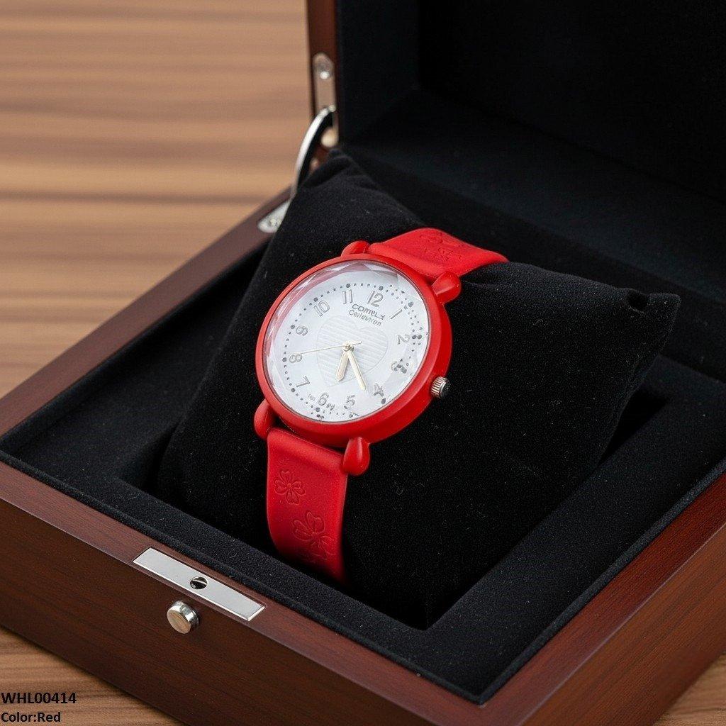 WHL00414 IWA Heart  Rubber Strap Women's Watch - WHL