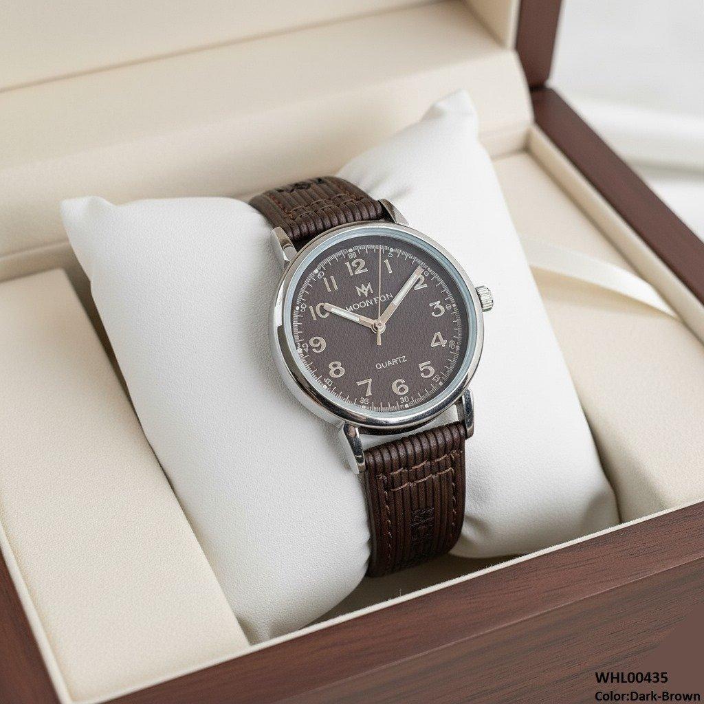 WHL00435 BWS Round Bezel Dial Leather Strap Women's Watch - WHL
