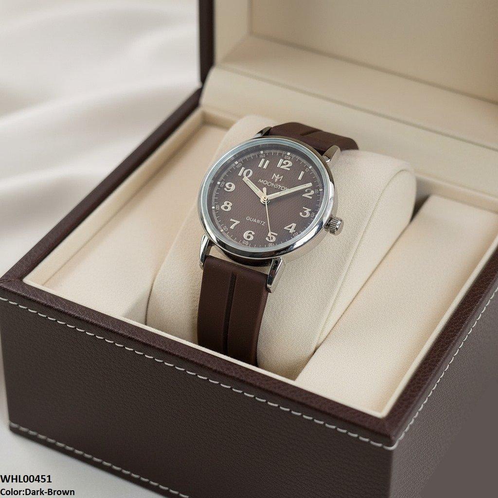 WHL00451  BWS Number's Dial Magnetic Rubber Strap Women's Watch - WHL