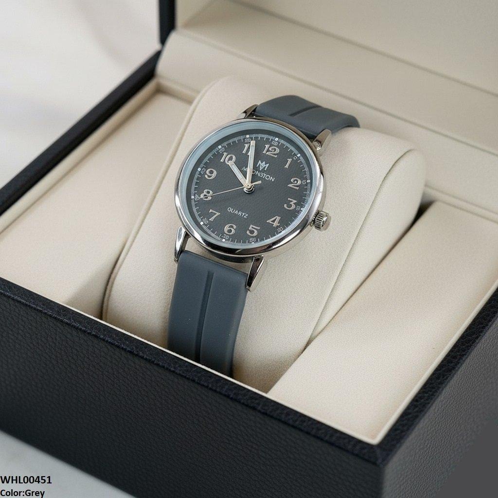WHL00451  BWS Number's Dial Magnetic Rubber Strap Women's Watch - WHL