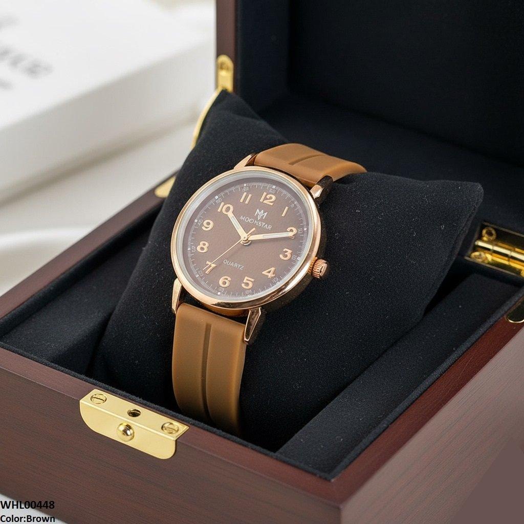 WHL00448 BWS Magnetic Rubber Strap Women's Watch - WHL