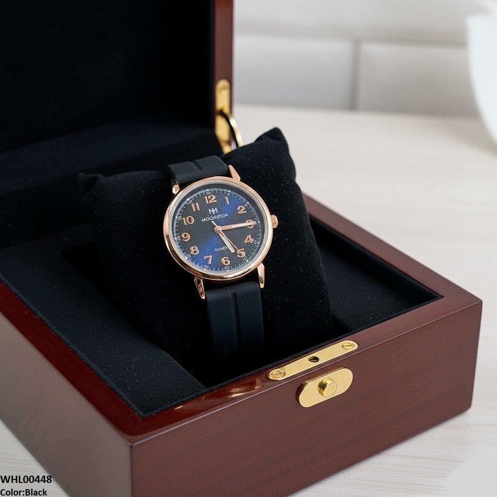 WHL00448 BWS Magnetic Rubber Strap Women's Watch - WHL