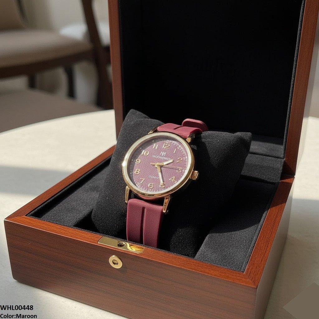 WHL00448 BWS Magnetic Rubber Strap Women's Watch - WHL