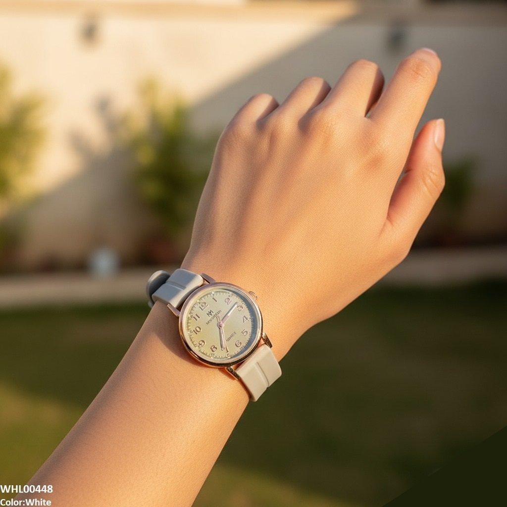 WHL00448 BWS Magnetic Rubber Strap Women's Watch - WHL