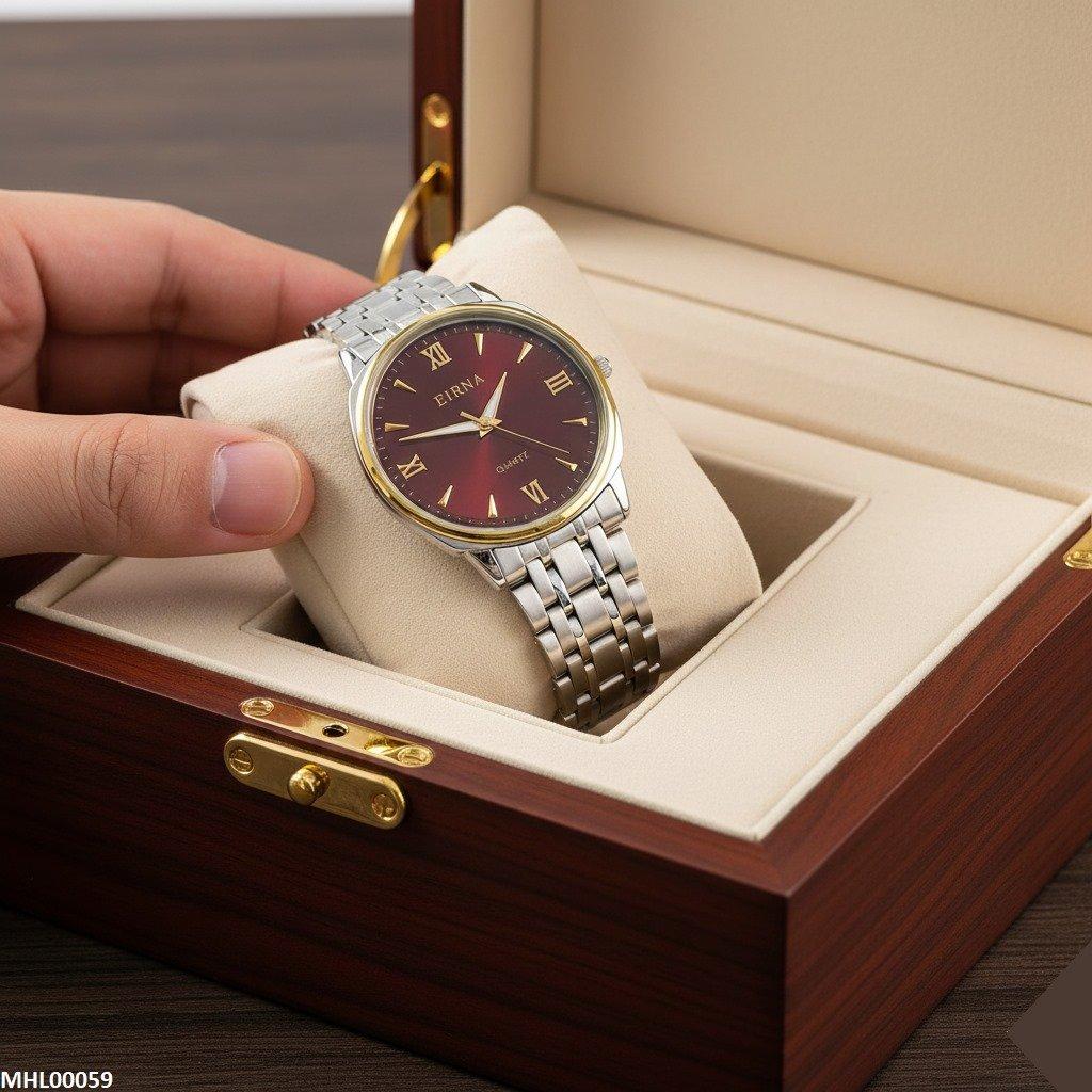 MHL00059 IWA Round Red Dial Men's Watch - MHL