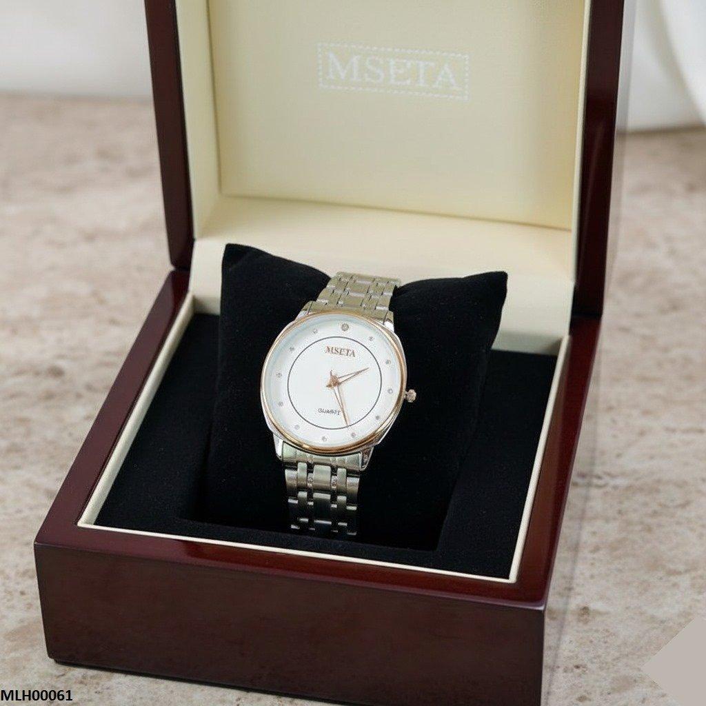 MHL00061 IWA Round Bezel Stone Dial Men's Watch - MHL