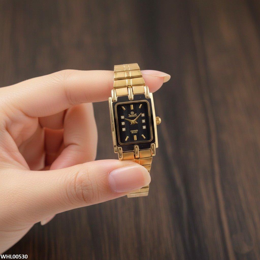 WHL00530 IWA Rectangle Black Dial Women's Watch - WHL