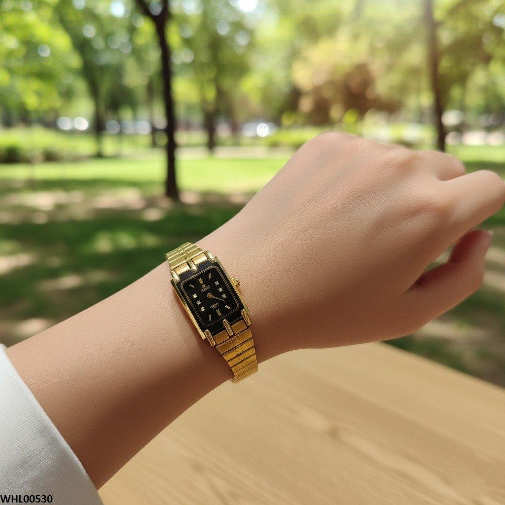 WHL00530 IWA Rectangle Black Dial Women's Watch - WHL