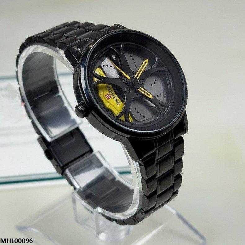 MHL00096 HWR Round Car Wheel Rim Men's Watch - MHL