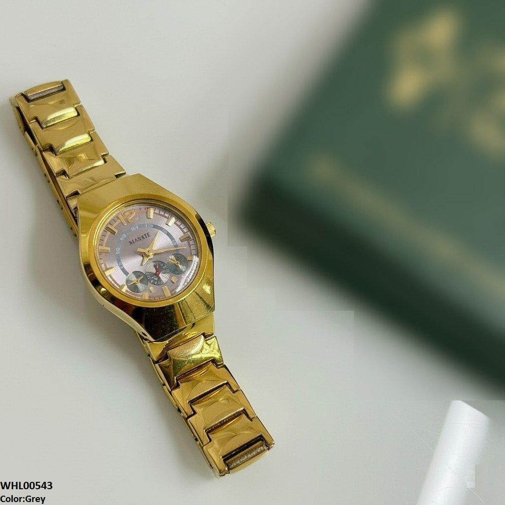 WHL00543 HWR Round Three Dial Women's Watch - WHL