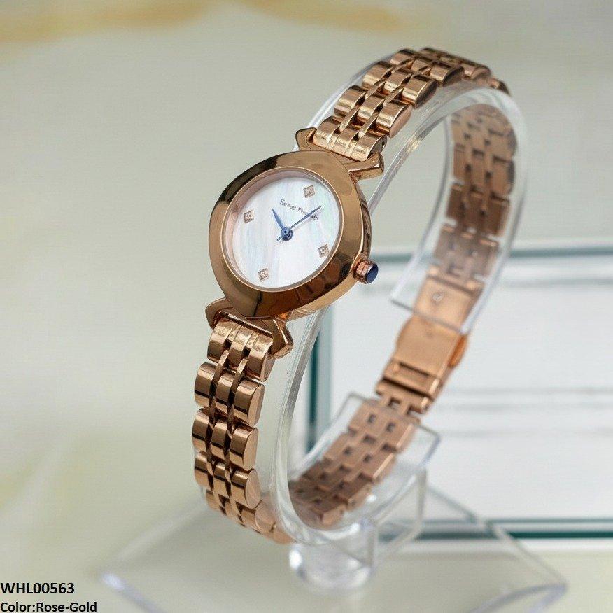 WHL00563 HWR Round Stone Dial Women's Watch - WHL