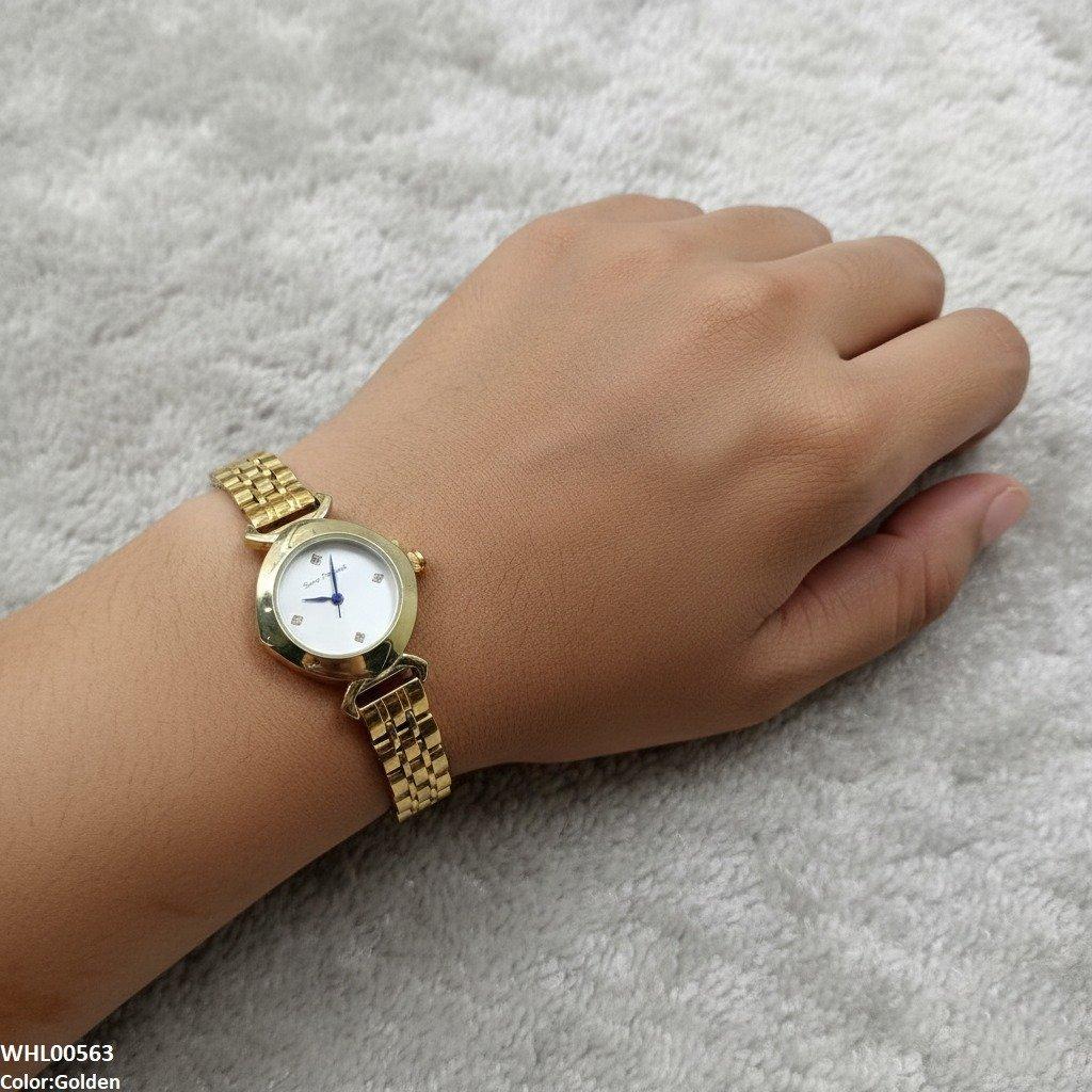 WHL00563 HWR Round Stone Dial Women's Watch - WHL
