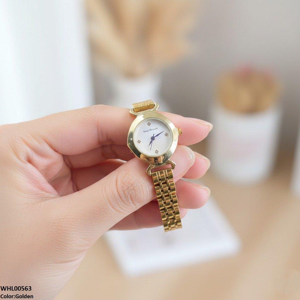 WHL00563 HWR Round Stone Dial Women's Watch - WHL