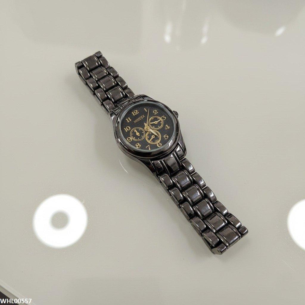 WHL00557 HWR Round Three Dial Women's Watch - WHL