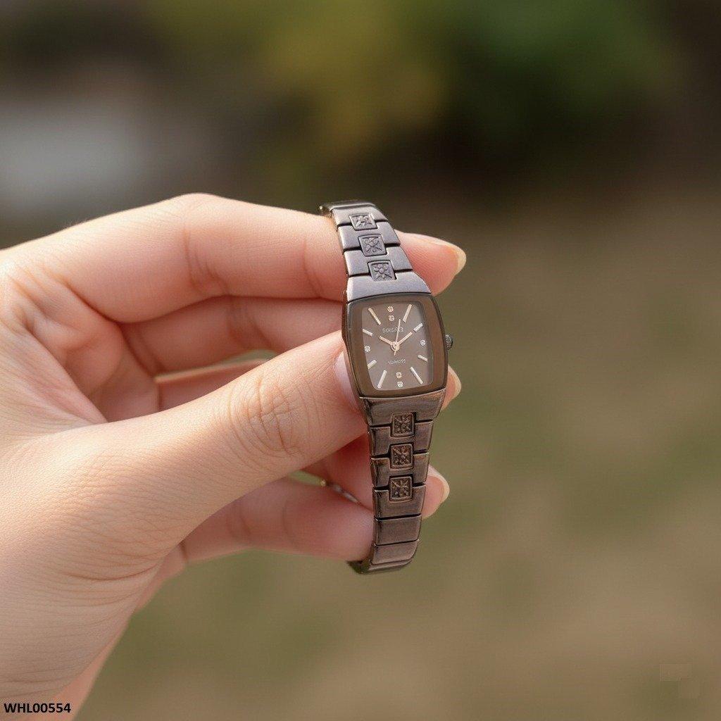 WHL00554 HWR Square Bezel Women's Watch - WHL