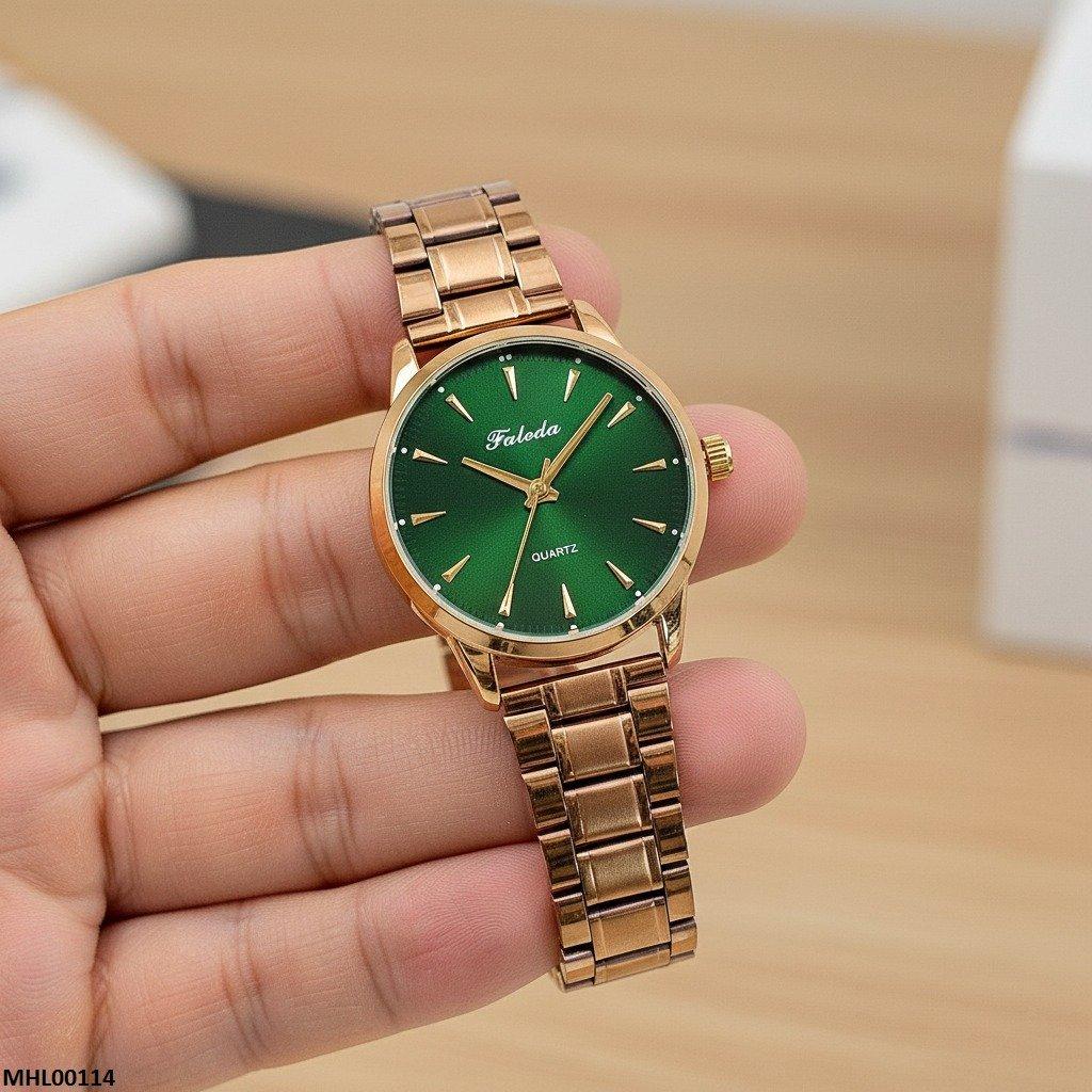 MHL00114 HWR Round Green Dial Men's Watch - MHL