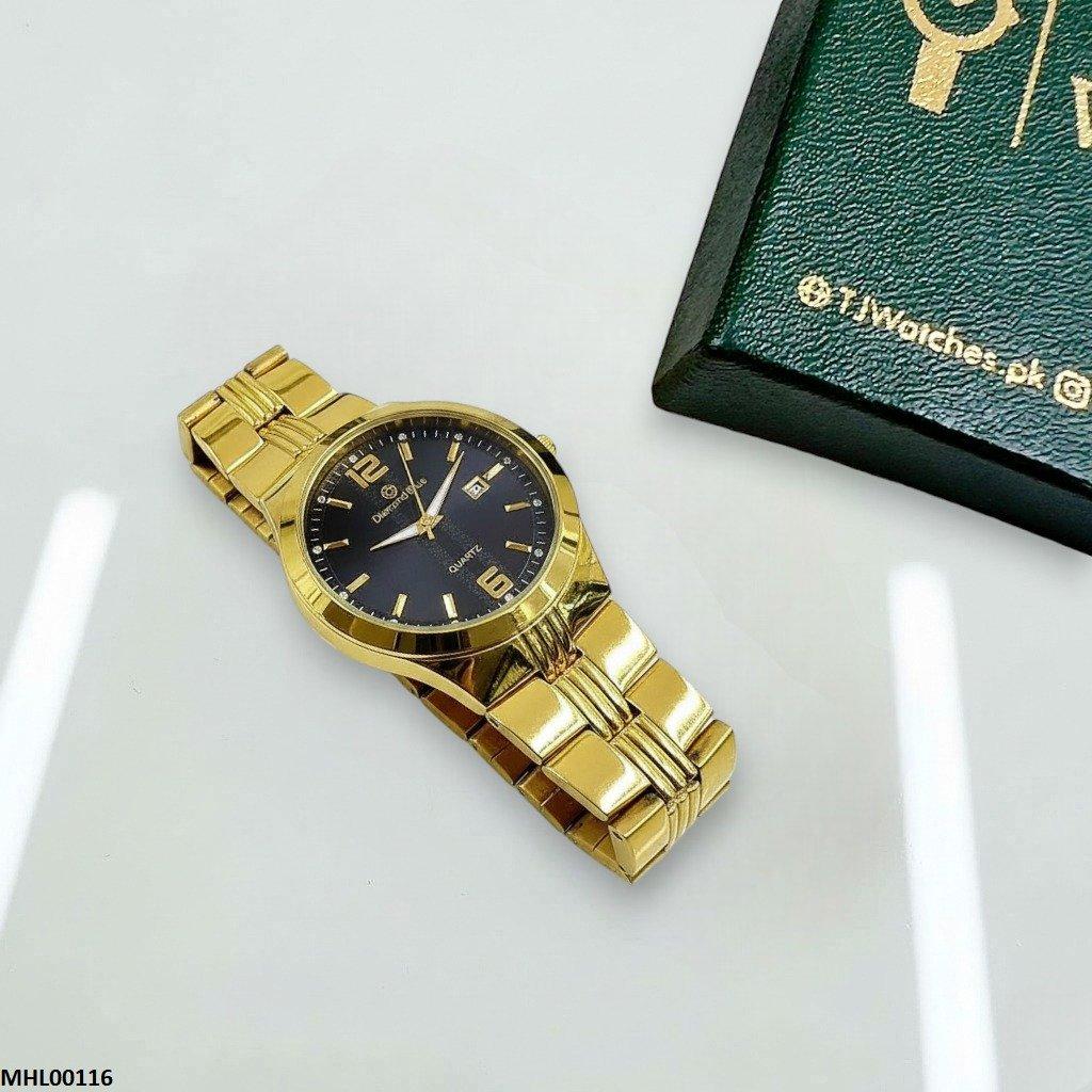 MHL00116 HWR Round Stone Texture Dial Men's Watch - MHL