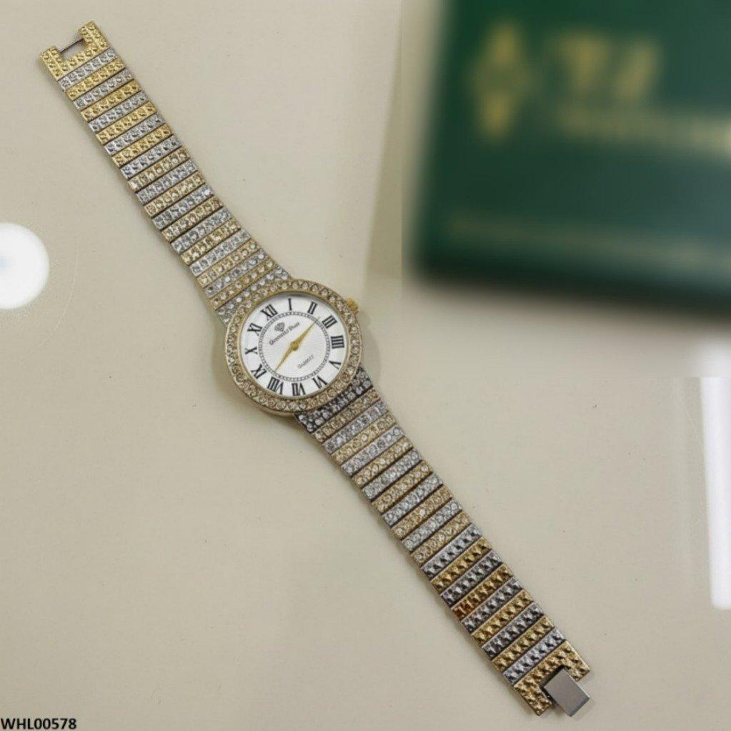 WHL00578 HWR Round Diamond Dial Women's Watch - WHL