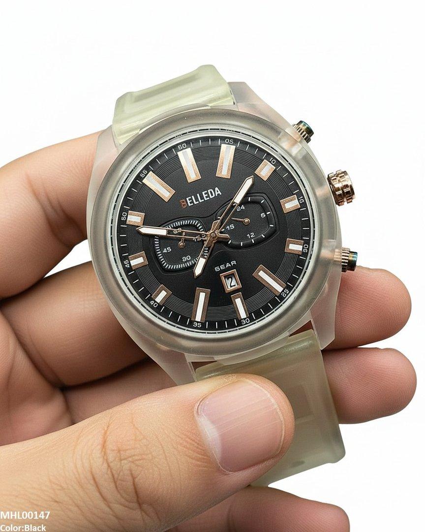MHL00147 IWA Round Double Digital Dial Sports Men's Watch - MHL