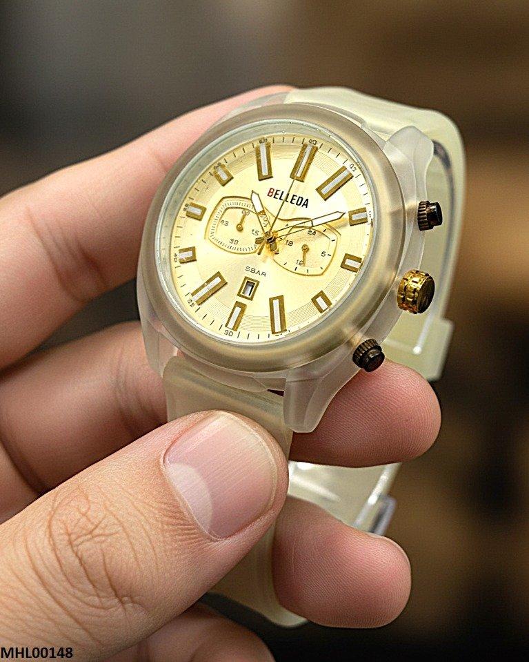 MHL00148 IWA Round Double Dial Men's Watch - MHL