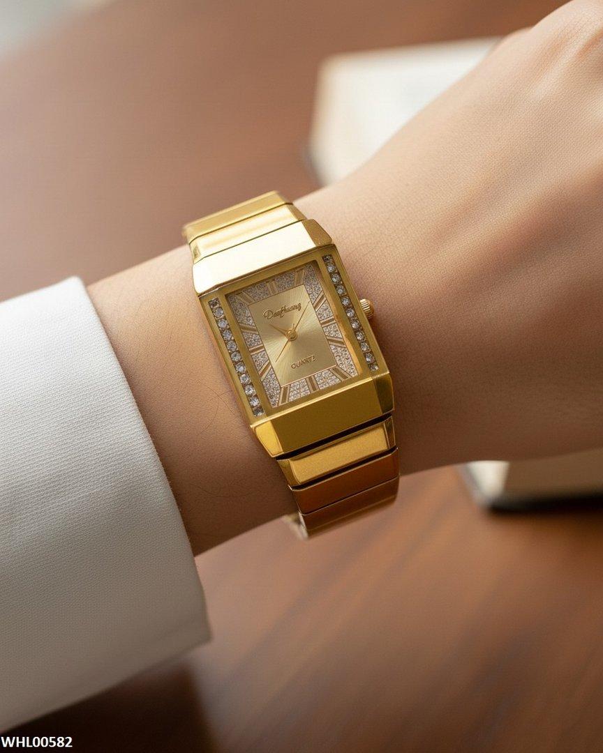 WHL00582 IWA Square Stone Dial Women's Watch - WHL