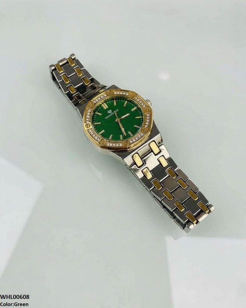 WHL00608 HWR Round Rhinestone Women's Watch - WHL