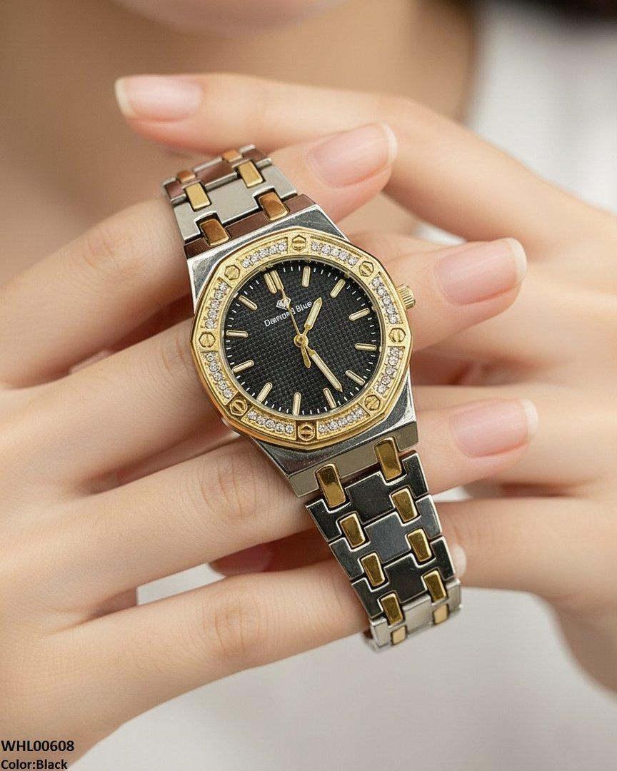 WHL00608 HWR Round Rhinestone Women's Watch - WHL