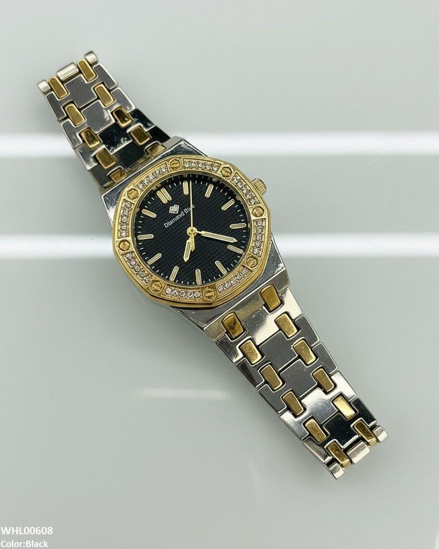 WHL00608 HWR Round Rhinestone Women's Watch - WHL