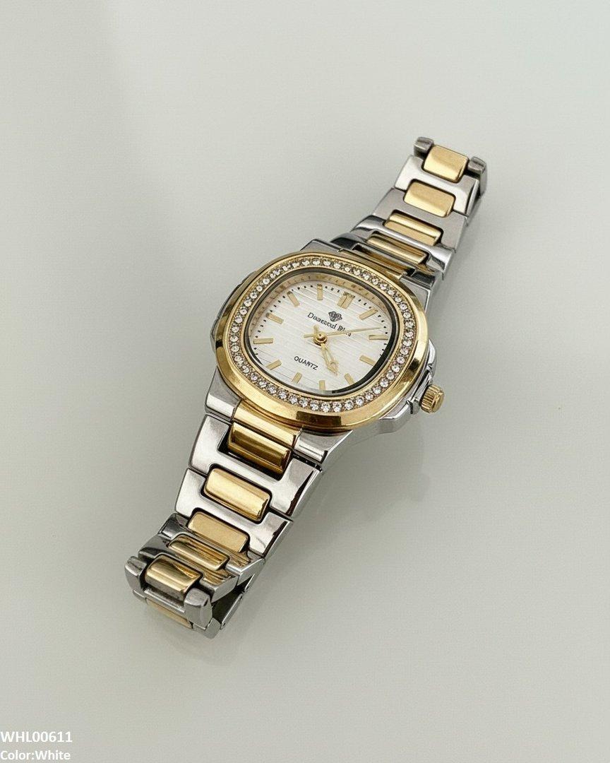 WHL00611 HWR Round Stone Dial Women's Watch - WHL