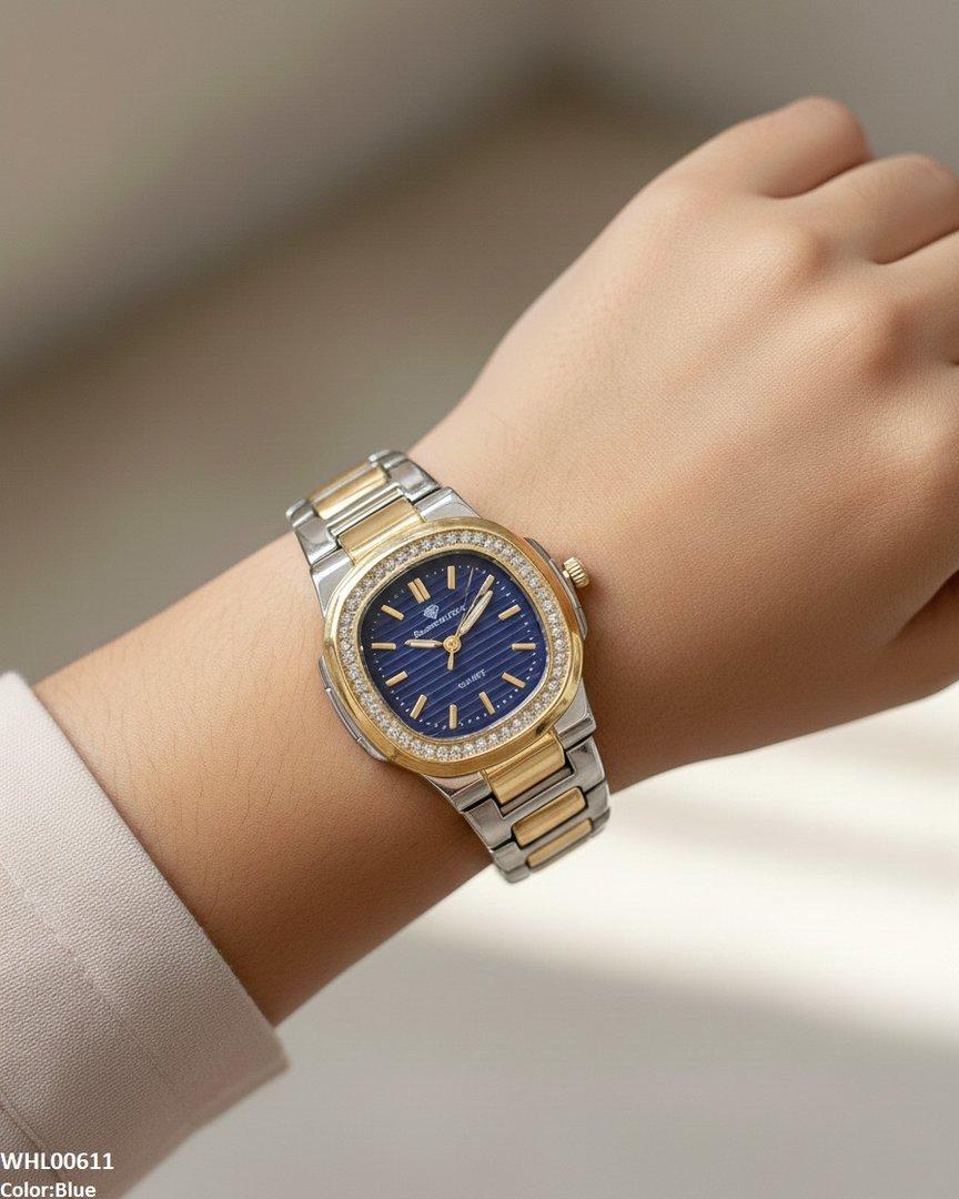 WHL00611 HWR Round Stone Dial Women's Watch - WHL