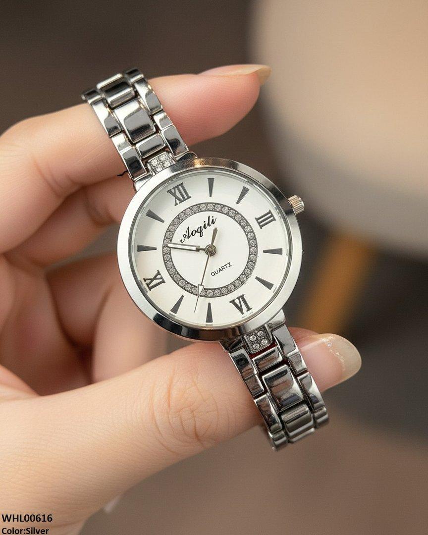 WHL00616 HWR Double Round Stone Women's Watch - WHL