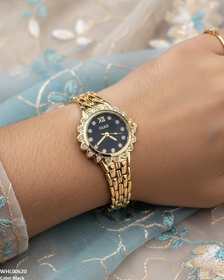 WHL00620 HWR Flower Round Dial Women's Watch - WHL