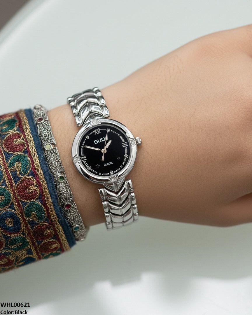WHL00621 HWR Round Flower Women's Watch - WHL