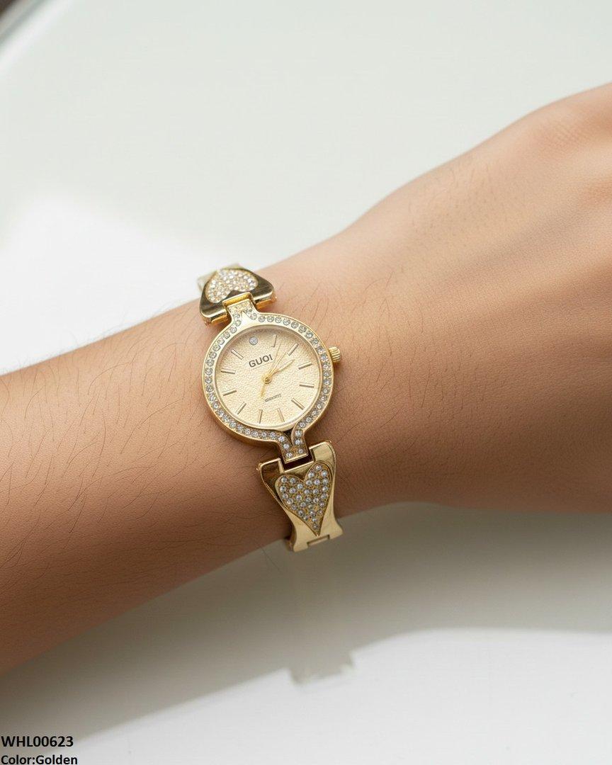 WHL00623 HWR Round Heart Bracelet Women's Watch - WHL