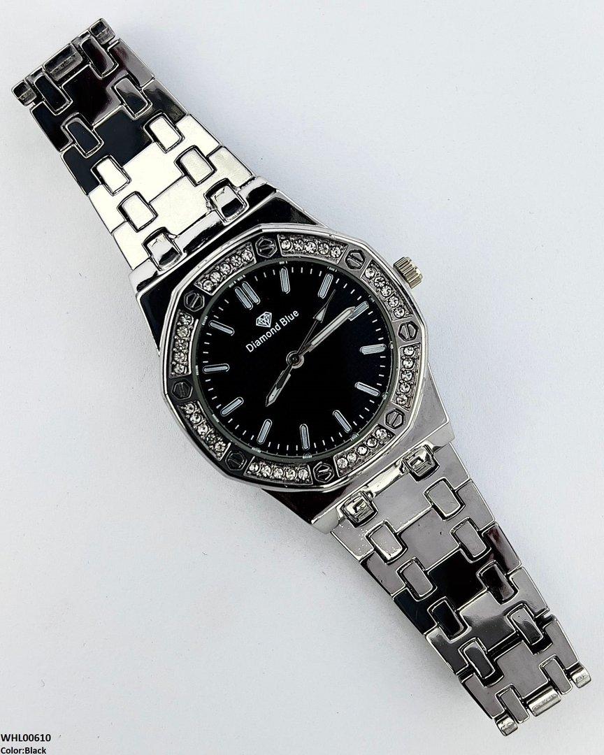 WHL00610 HWR Round Rhinestone Bezel Women's Watch - WHL