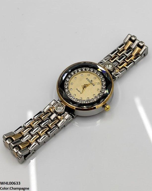 WHL00633 ZWA Round Rhinestone Dial Women's Watch - WHL
