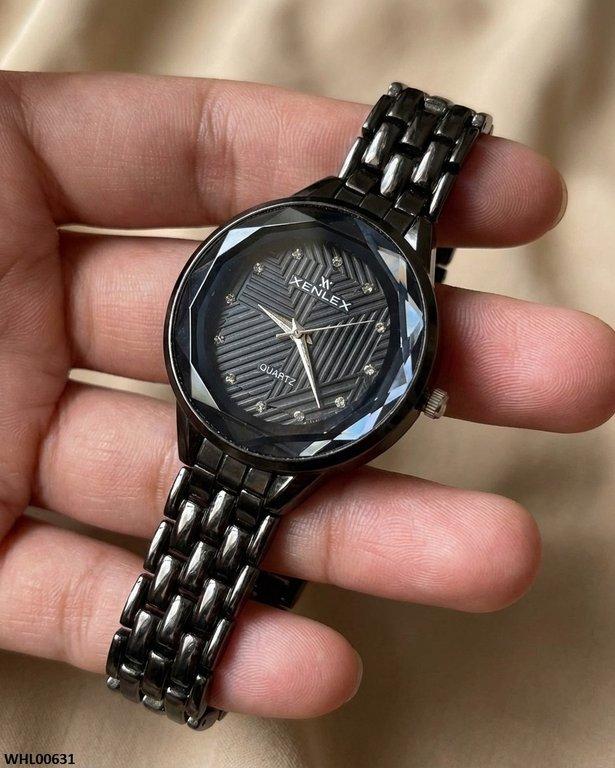 WHL00631 ZWA Round Black Dial Women's Watch - WHL