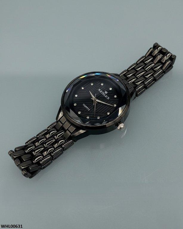 WHL00631 ZWA Round Black Dial Women's Watch - WHL